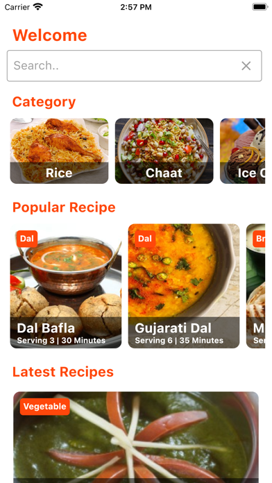 All Indian Recipes Offline Screenshot