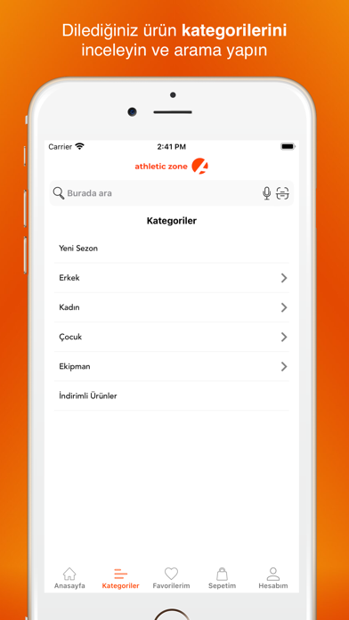 Athletic Zone App Screenshot