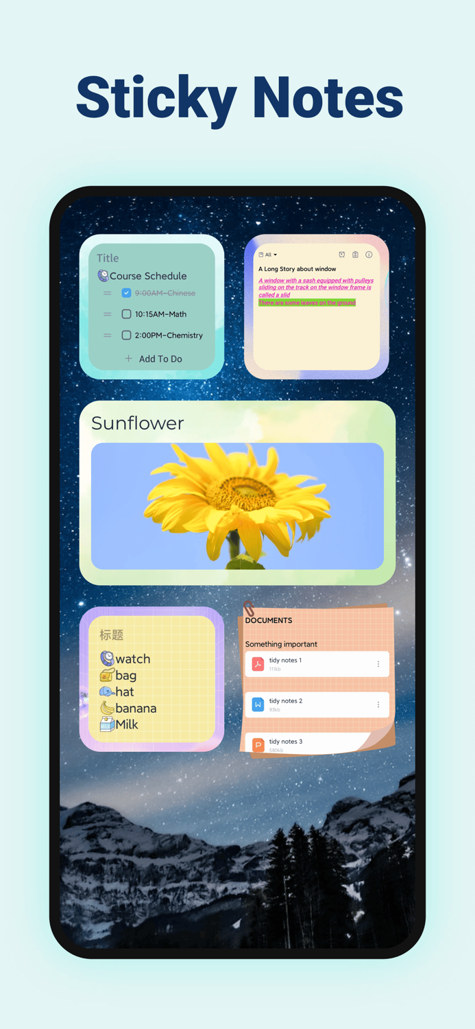 Tidy Notes - Color Notebook
