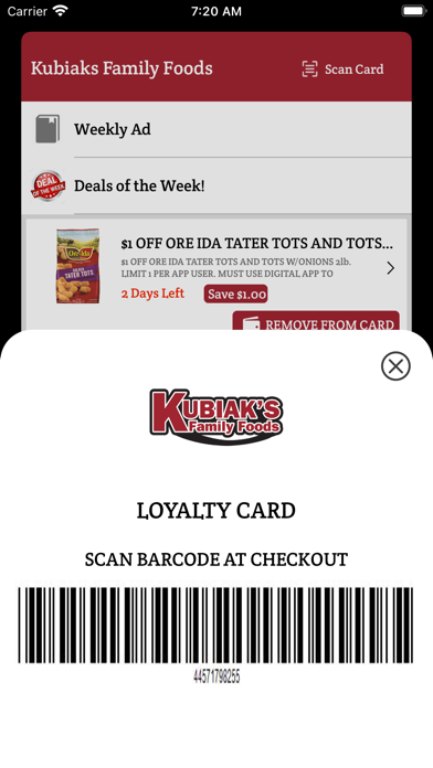 Kubiak's Family Foods Screenshot