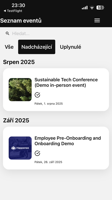 Forbes Events Screenshot