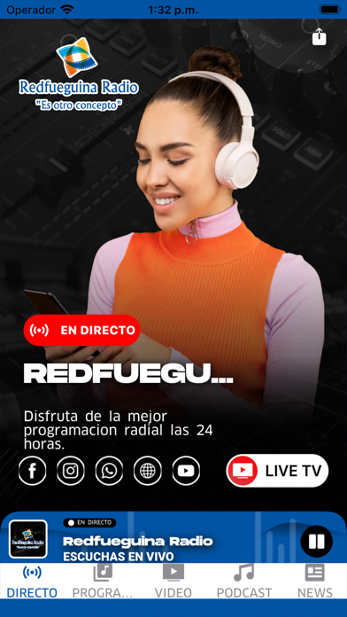 RADIOREDFUEGUINA Screenshot
