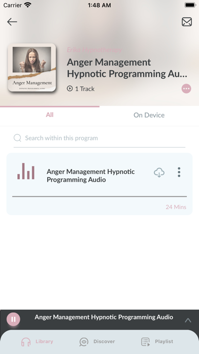 Erika Hypnotherapy Screenshot