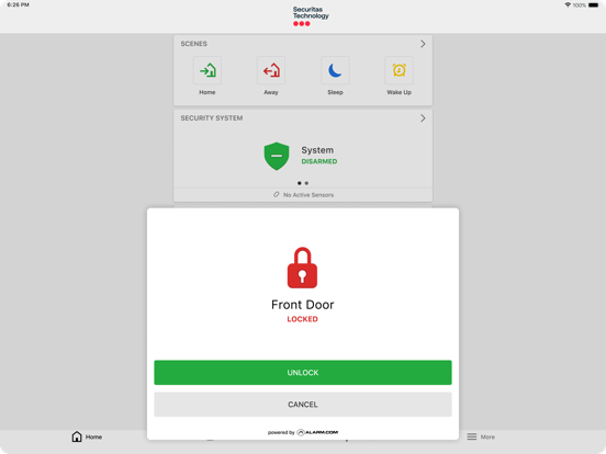 Securitas Interactive iPad screenshot