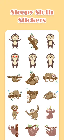 Game screenshot Lazy Sloth Stickers! hack