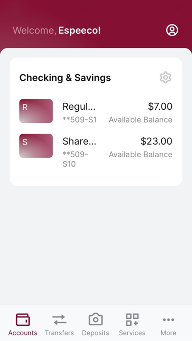 Espeeco Federal Credit Union Screenshot