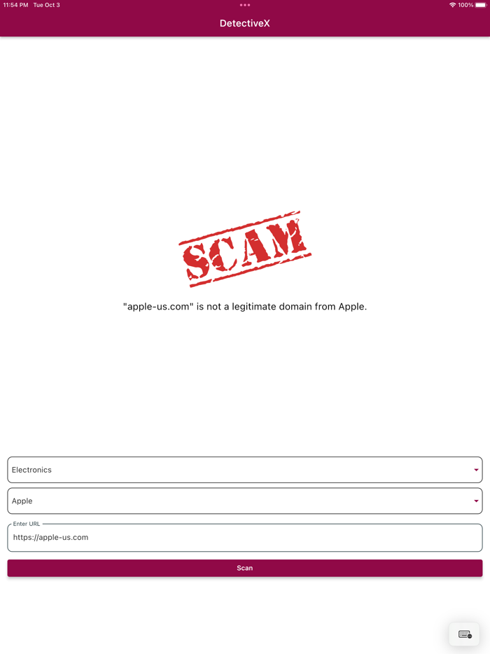 DetectiveX - Scam Detector