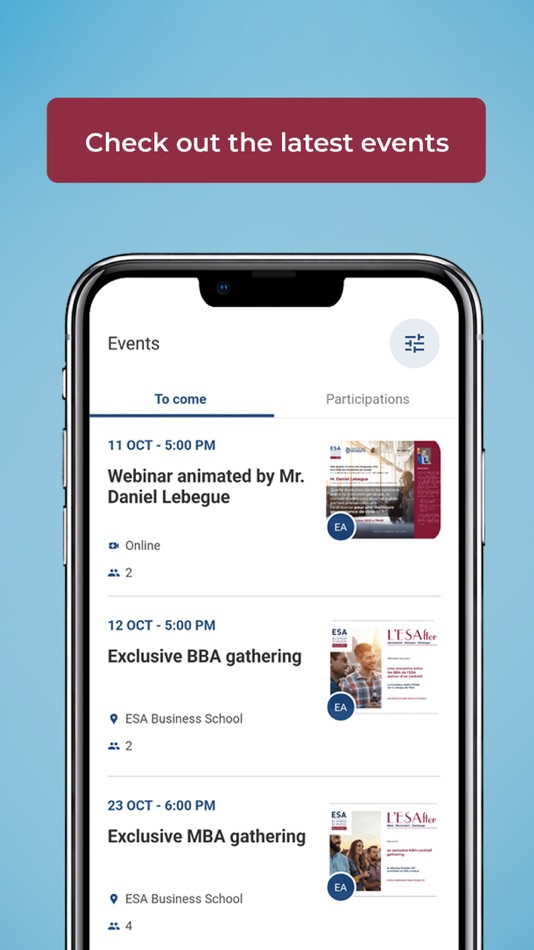 #2. ESA Alumni (iOS) 由: ESA Business School