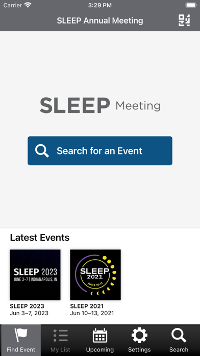 SLEEP Meeting Screenshot