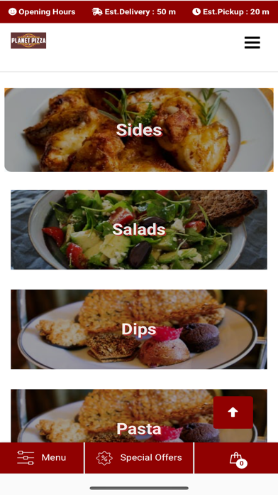 Screenshot #1 pour Planet Pizza -Food Delivery