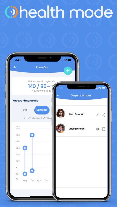 Health Mode App Screenshot