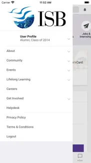 isb alumni iphone screenshot 2