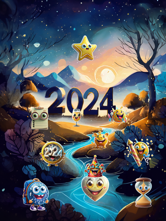 Screenshot #4 pour Welcome New Year Stickers