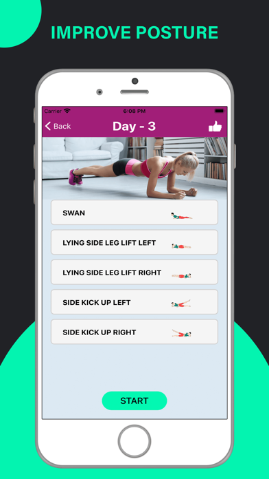 Pilates Yoga Fitness Workouts Screenshot