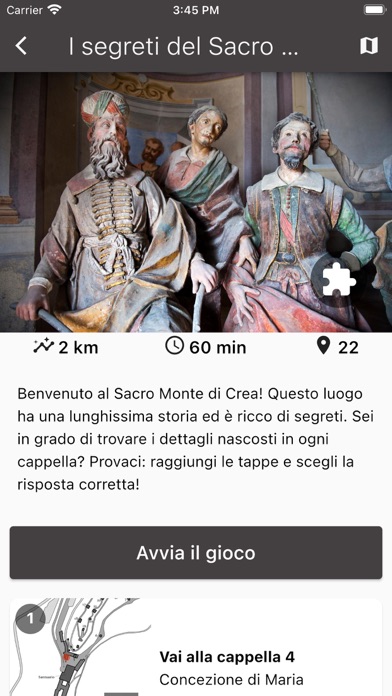 Sacri Monti sito UNESCO Screenshot