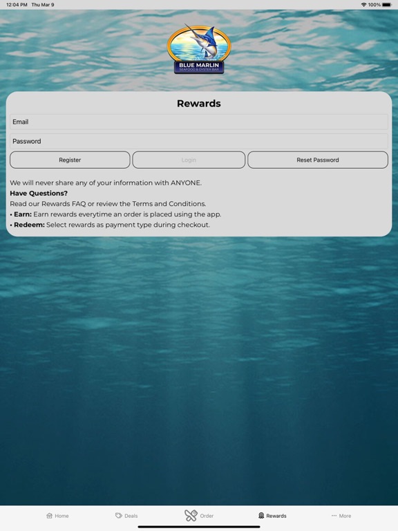 Screenshot #5 pour Blue Marlin Seafood