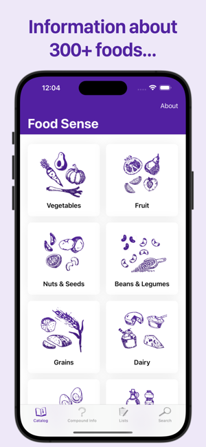 ‎Captura de pantalla de la Guía Food Sense