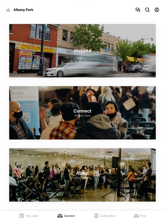 Park Community Church iPad screenshot 3 - Lifestyle app