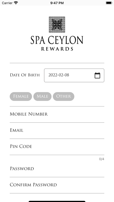 Spa Ceylon Rewards Screenshot