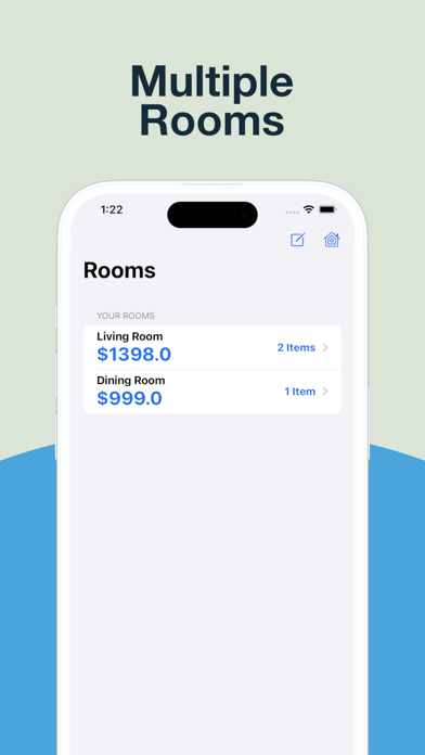 Screenshot 1 of Belongings - Home Inventory App