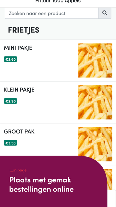 Frituur 1000 Appels Screenshot