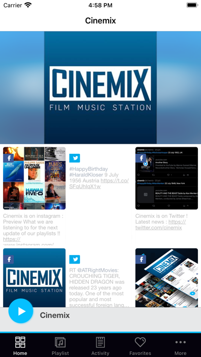 Télécharger Cinemix pour iPhone / iPad sur l'App Store (Musique)