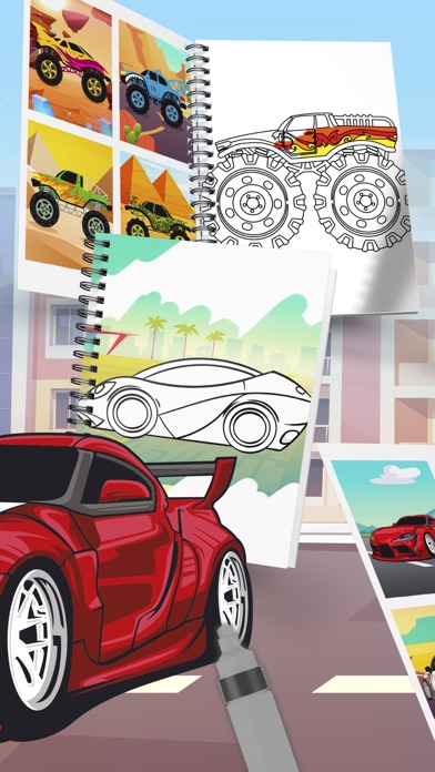 Cute Cars Coloring Book Screenshot