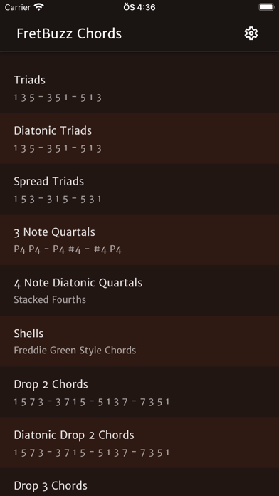 Screenshot #1 pour FretBuzz Chords