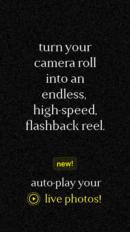 drumroll: see your life flash