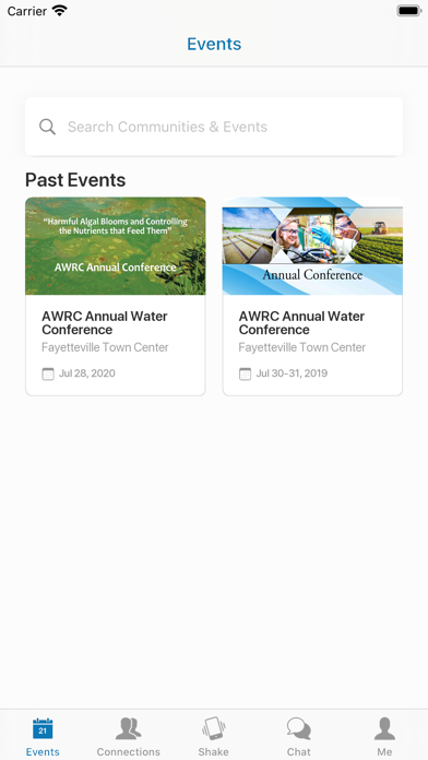 AWRC Annual Water Conference Screenshot
