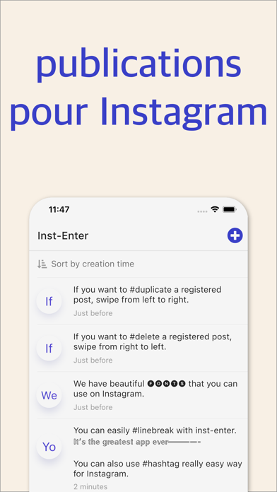 Screenshot #1 pour Inst-enter : polices & emoji