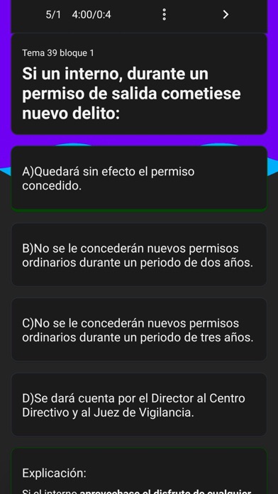 Oposicion M Tests Prisiones Screenshot