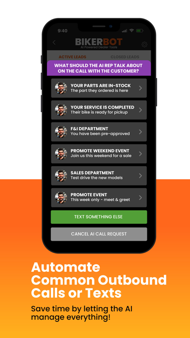 BikerBot : AI Call Center Screenshot