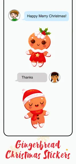 Game screenshot Gingerbread Christmas Stickers apk