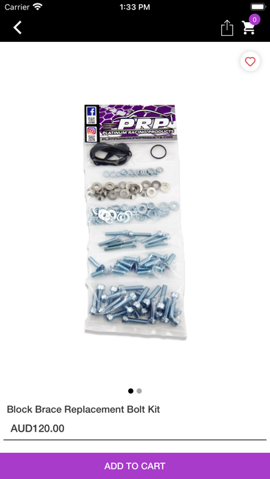 Platinum Racing Products Screenshot
