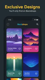 backdrops - wallpapers iphone screenshot 2