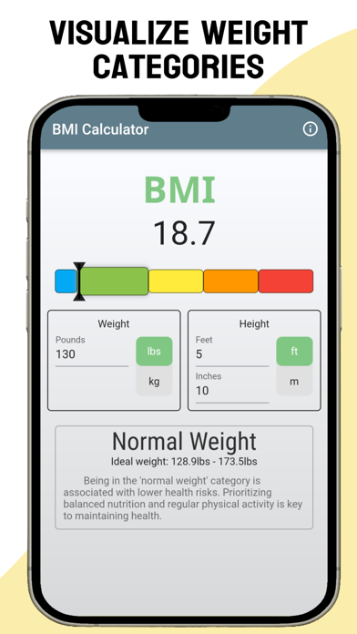 BMI Calculator - Easy Screenshot