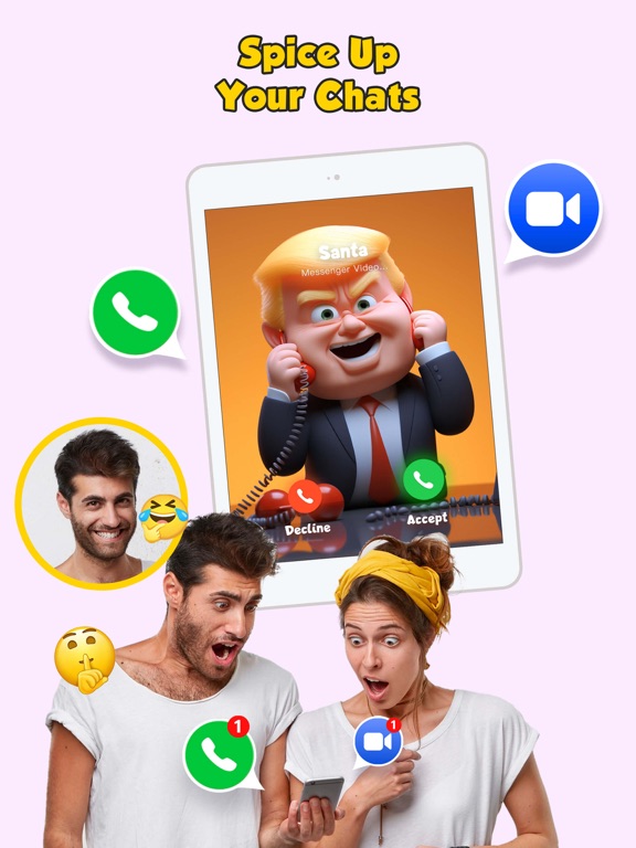 Funny Prank Sounds Video Calls iPad screenshot 5 - Entertainment app