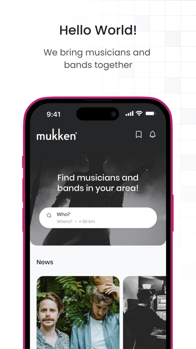 mukken - Musician search Screenshot