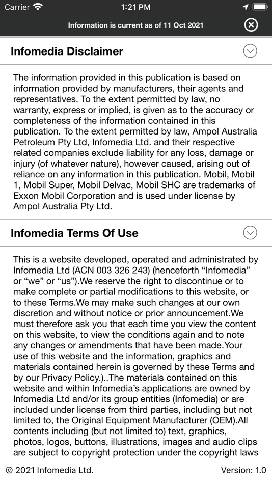 #7. Mobil 1 Ampol (iOS) 由: Infomedia Ltd