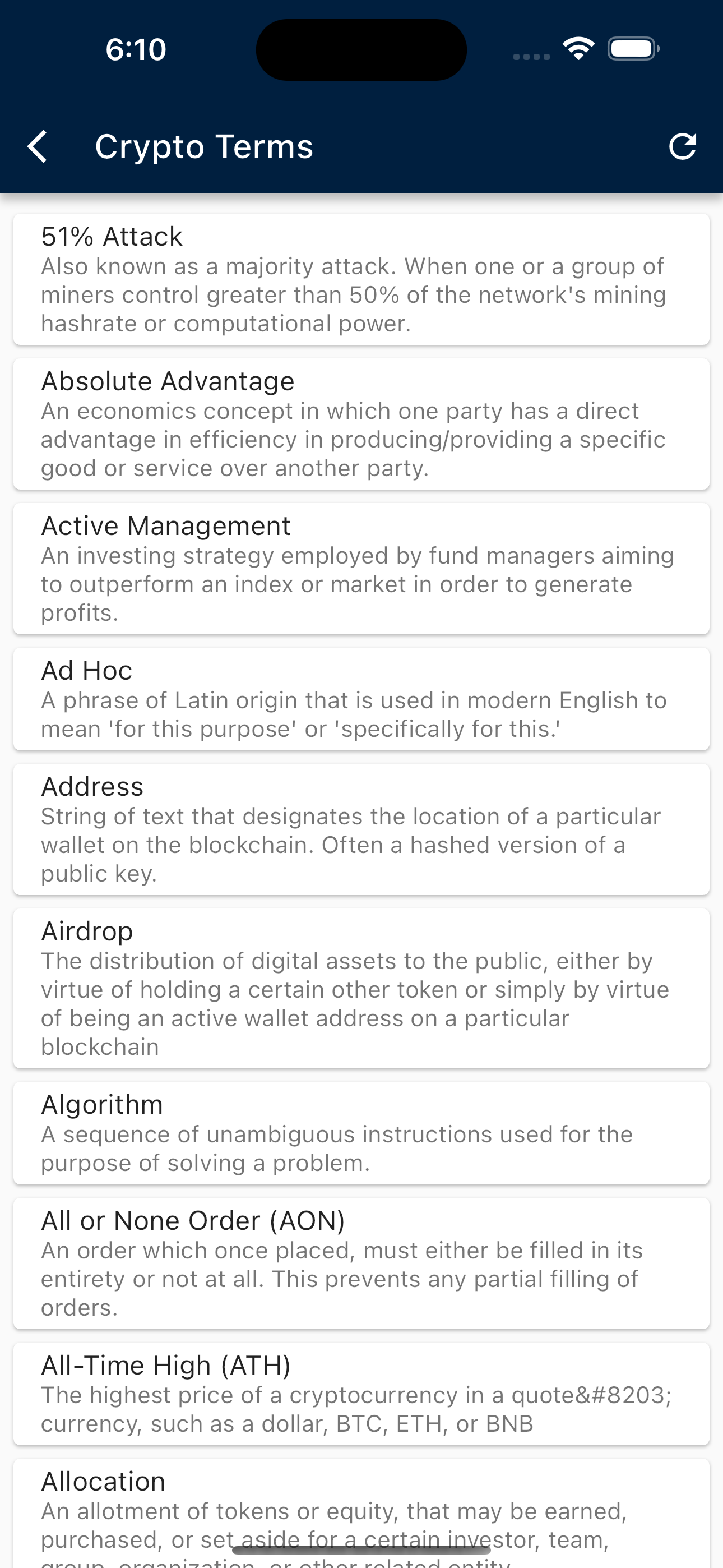 Crypto Insights - Price & Info