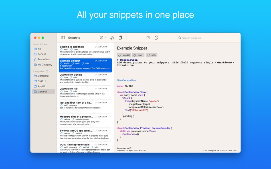 #1. Snippetisnip (macOS) 게시자: Peter Pfeifhofer