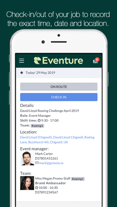 Eventure Staffing Screenshot
