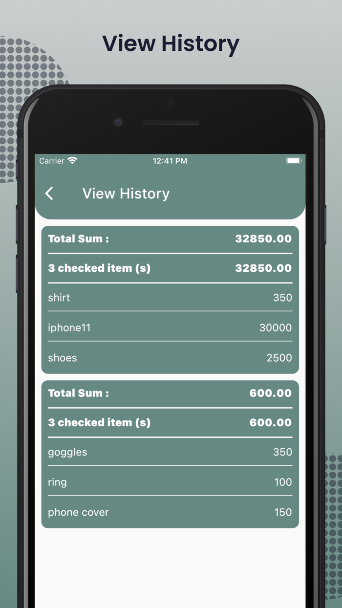 Shopping Calculator App