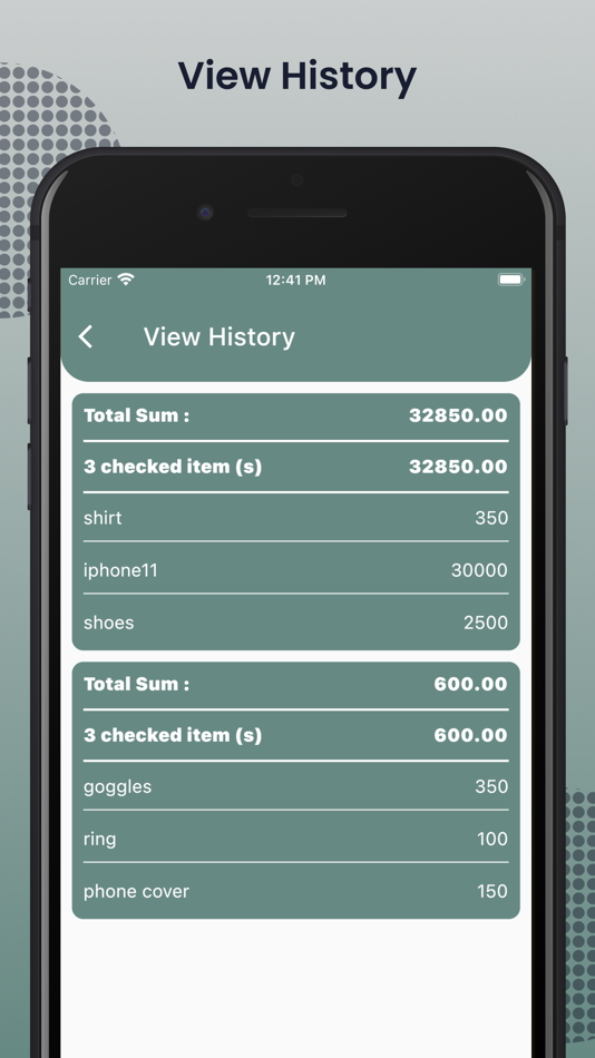 #3. Shopping Calculator App (iOS) 由: Kantaben Gorasiya