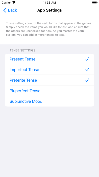 Romanian Verb Blitz Screenshot