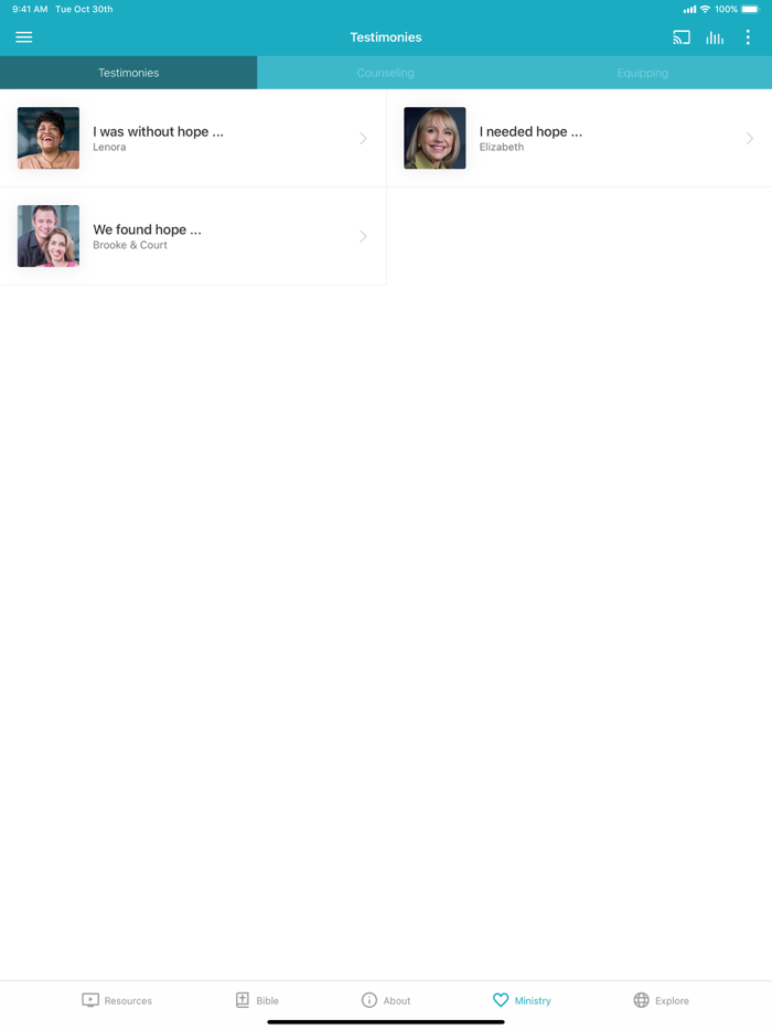 Hope for the Heart Resources