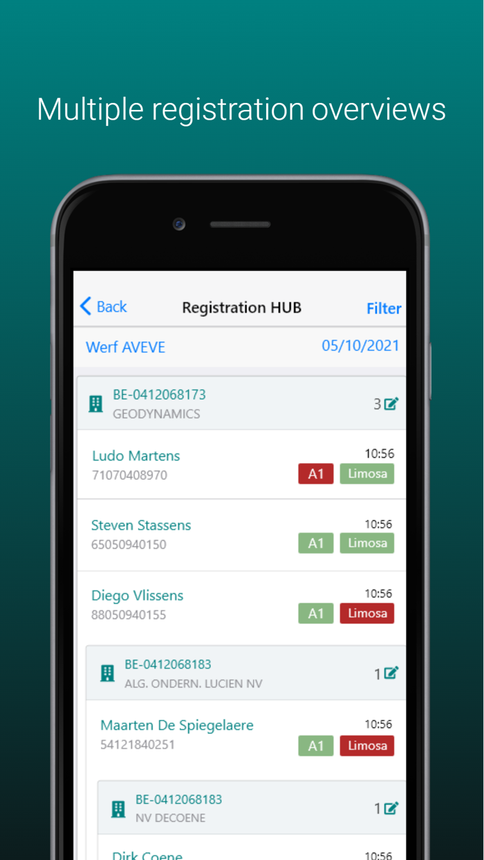 Check in at Work - GeoDynamics