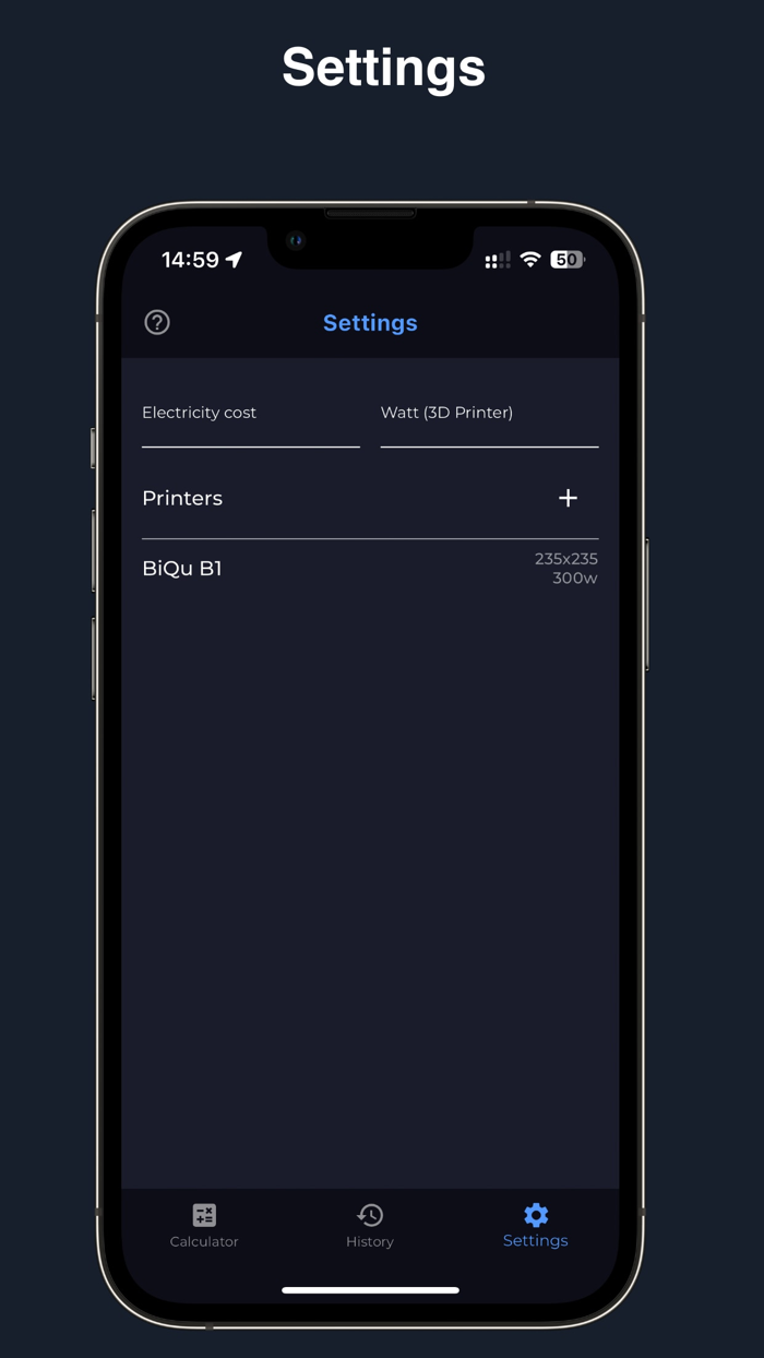 3D Printer Cost Calculator