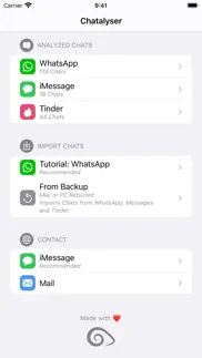 chatalyzer: analyze chats iphone screenshot 1